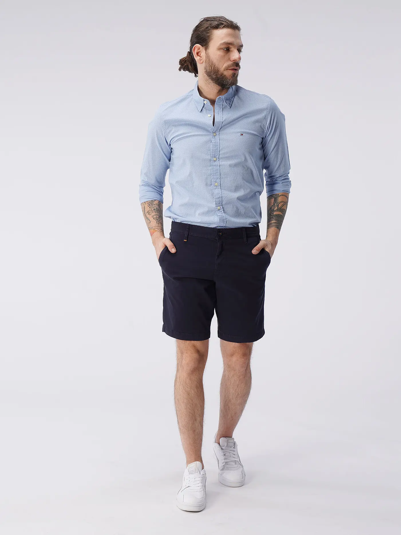 BOSS | Shorts Slim Fit SHINO | blau